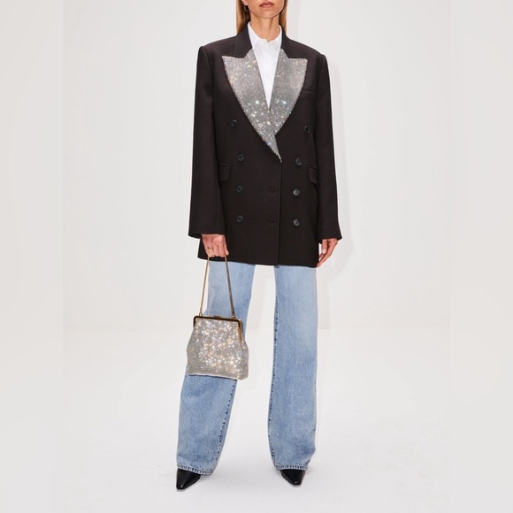 Khaite Black Double-Breasted Blazer - Picture 5 of 7